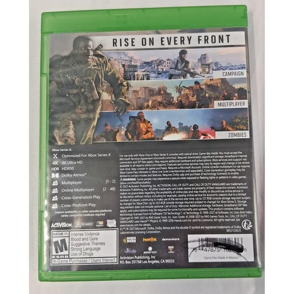 Call of Duty Vanguard Cross Gen Bundle Xbox Series X Xbox One Game NEW UNSEALED - Picture 2 of 6